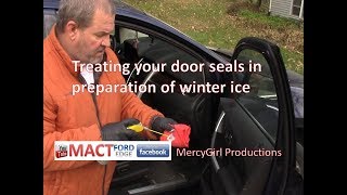 Treating your door seals in preparation of winter ice
