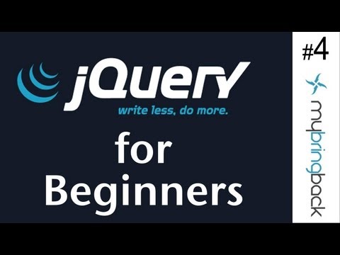 jQuery and AJAX Tutorials 4 | Events and Triggers