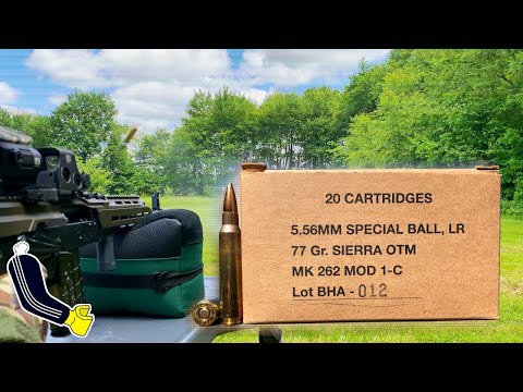Black Hills Mk 262 Mod 1-C 5.56x45 77gr. Sierra OTM//Velocity Test