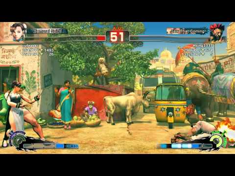 cuteaski (CH) vs Hsing1337 (AK) | SSF4: Arcade Edition PC - Ranked Match