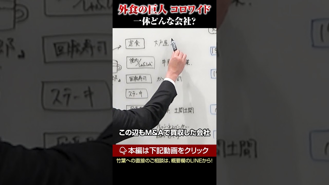 【外食業界の巨人】コロワイドグループって一体何者？？ #shorts #short #コロワイド #大戸屋 #牛角 #かっぱ寿司 #外食