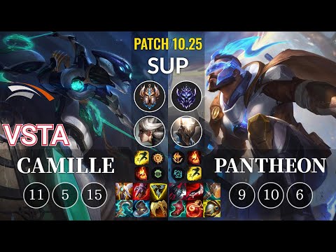 HLE Vsta Camille vs Pantheon Sup - KR Patch 10.25