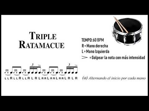 40. Triple Ratamacue – 40 RUDIMENTOS | Clases de Batería