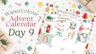 Watercolour Advent Calendar Day 9 | What's Behind the Door?