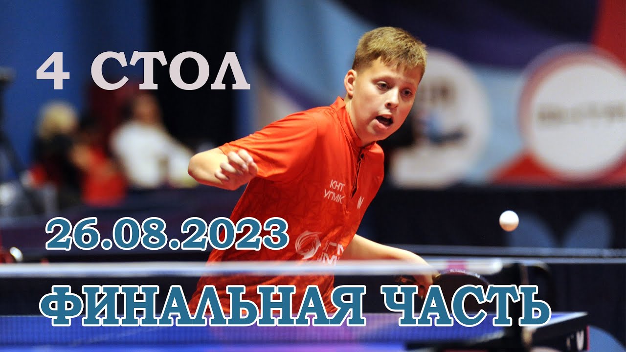 Первенство России до 14-ти лет. Финальная часть. Стол 4. 26.08.2023 г.