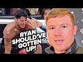 CANELO SAYS RYAN GARCIA SHOULDVE GOTTEN UP & FOUGHT AFTER GERVONTA BODY SHOT!