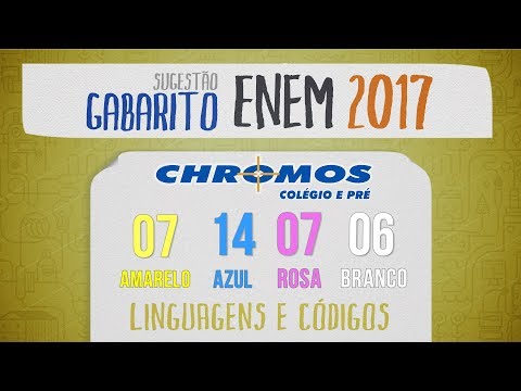 Gabarito ENEM 2017 CHROMOS - Prova Amarela: Questão 07 | Português