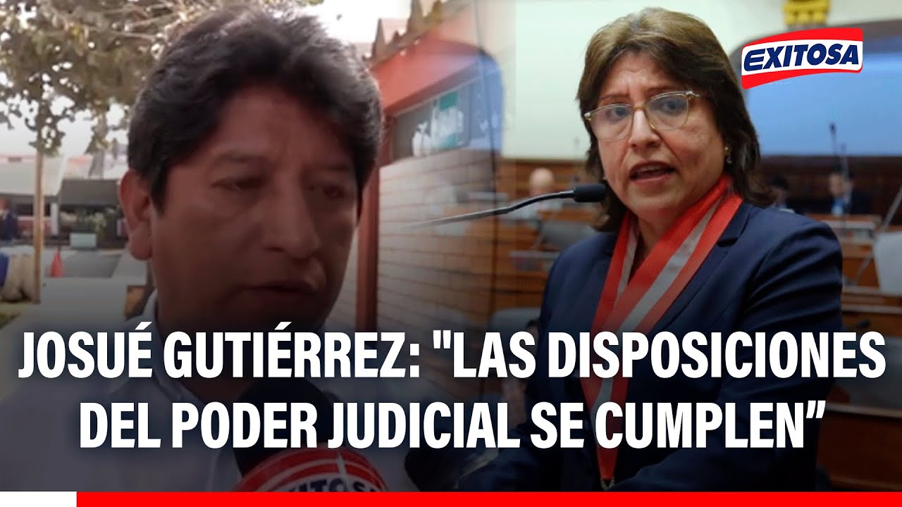 🔴🔵 Gutiérrez sobre situación de Delia Espinoza: "Las disposiciones del Poder Judicial se cumplen"