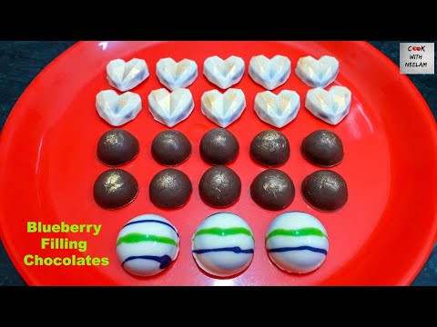Blueberry Filling Chocolates | Homemade Chocolate Recipe | Cook With Neelam Sengar