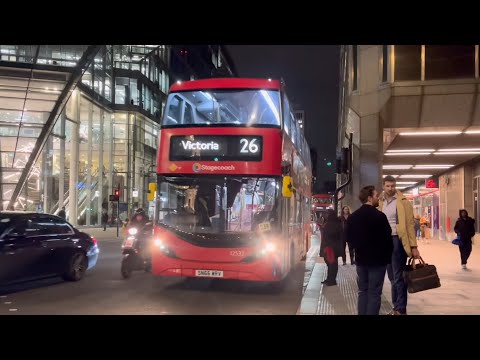 FRV. London Bus Route 26: Hackney Wick - Victoria 12531 (SN66WRU) E400HCity
