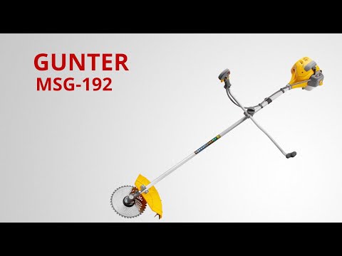 фото мотокоса gunter msg-192 с пильным диском и головкой 1.90 квт, 51.7 см3, диск 255х25.4 мм, 40 зуб. 0