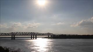 Sunset Over The Mississippi River