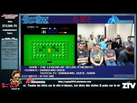 SGDQ 2013 French restream - Zelda (runner: Darkwing Duck -- comm: mistermv / Rayas)