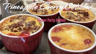 Mini Pineapple Cherry Cobbler