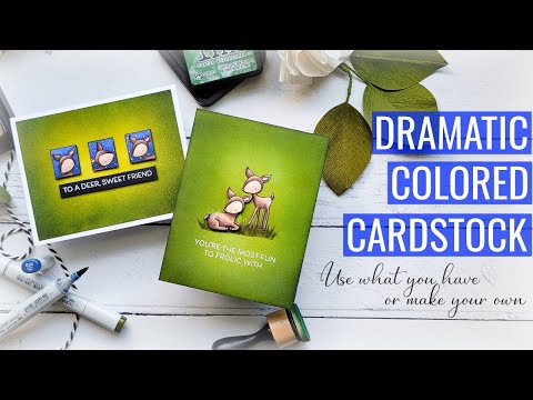Dramatic Colored Cardstock: I Hit the Deck