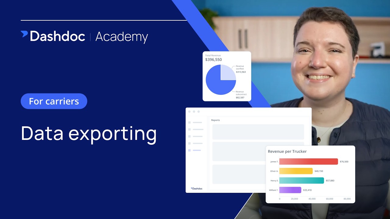Dashdoc Academy — Export Your Data: Standard & Custom Export Options