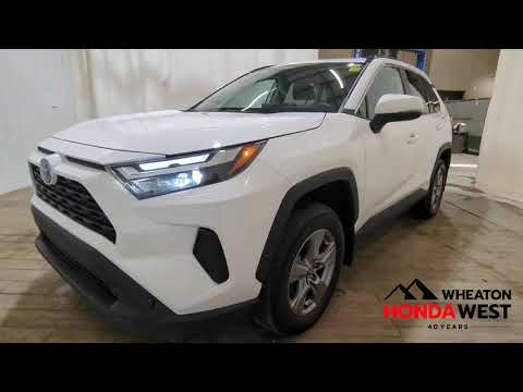 2024 Toyota RAV4 Hybrid XLE AWD in White for sale at Wheaton Honda West in Calgary, AB