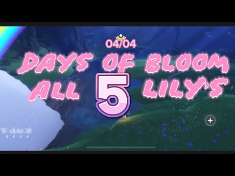 Days Of Bloom- All 5 Lily’s (Event Currency Ticket) Locations