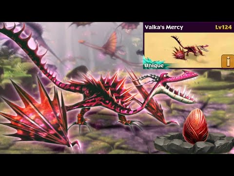 VALKA'S MERCY Max Level 124 Titan Mode - Unique Monstrous Nightmare - Dragons:Rise of Berk