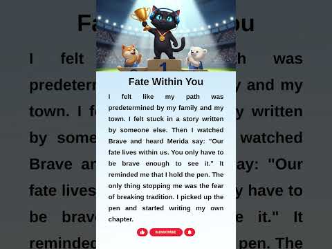 Your Fate Lives Within You! — Merida (Brave) 🏹 #shorts #english #destiny