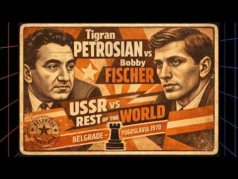 Tigran Petrosian vs Bobby Fischer 📍 USSR vs Rest of the World 1970 Round 2 🏆Fischer Brilliant Win