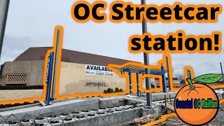 OC Streetcar Harbor & Westminster platform almost completed in Garden Grove, CA