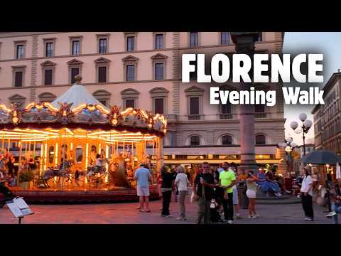 FLORENCE Walking Tour 🇮🇹 | Enchanting Duomo and Ponte Vecchio Views | 4K