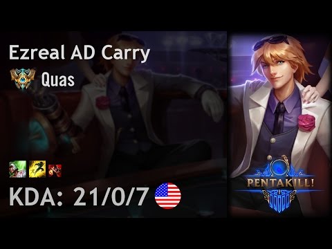 Ezreal AD Carry vs Jhin - Quas - NA Challenger Patch 6.19