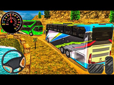 Bus Mountain Drive Simulator 3D | New Bus Offroad Climber Driving - Android Gameplay