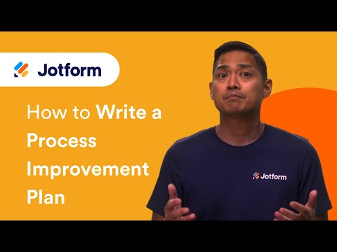 How to Write a Process Improvement Plan