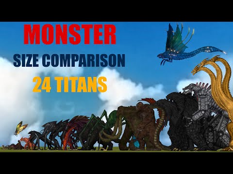 Monsterverse Size Comparison / ANIMATION all Titans