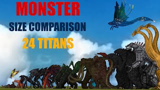 Monsterverse Size Comparison / ANIMATION all Titans