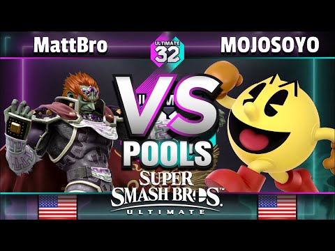 ULTIMATE 32 Pools - BH | MattBro (Ganondorf) vs. MOJOSOYO (King K. Rool, PAC-MAN) - Smash Ultimate