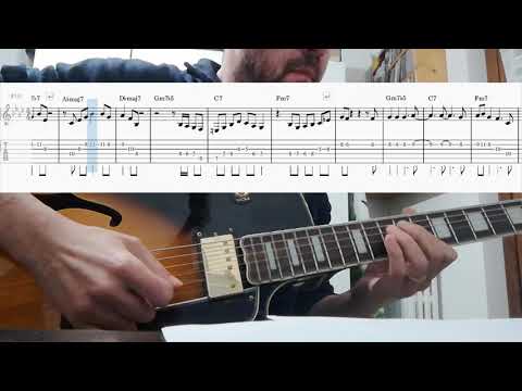 Autumn leaves - Chet Baker solo transcription for guitar