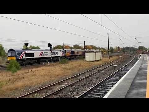 66780+66704+66714 passes Darlington | 0N01 Doncaster Down Decoy to Millerhill S.S.