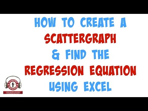 001  How to Create a Scattergraph and Find the Regression Equation Using Excel - Part 1 Video