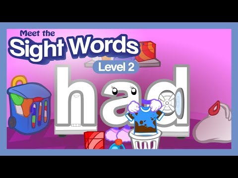 Meet the Sight Words Level 2 - "had"