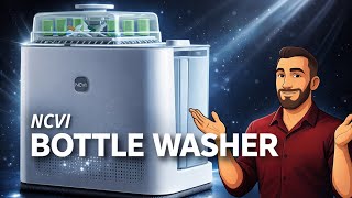 NCVI Baby Bottle Washer and Sterilizer and Dryer Pro - Holds 6 Feeding Bottles and Pump Parts