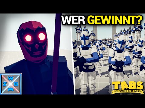 Können 100 KLONE, DARTH MAUL besiegen? - Totally Accurate Battle Simulator
