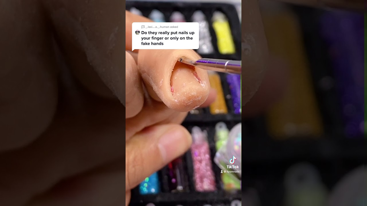 Question: Do they really put nails up your finger #nails #shorts #nailart