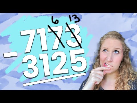 How to Borrow in Subtraction - Regrouping when Subtracting