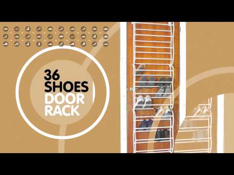 Schuhregal für die Tür mit Platz für 36 Paar Schuhe - Second Medium