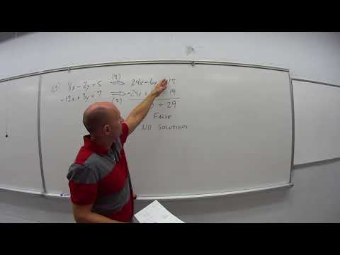 10.1.3.3 Special Cases - No Solution and Infinite Solutions