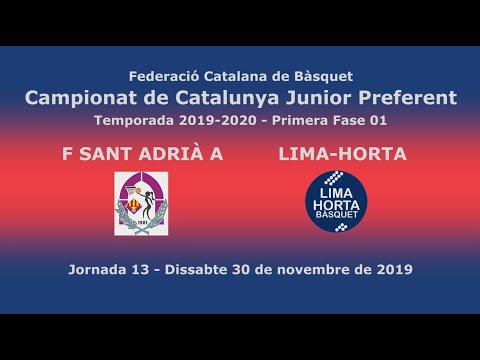 Snatts Femení Sant Adrià A - Lima Horta. Junior Preferent 2019-2020