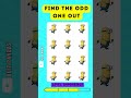 Discover the Odd One: A Mind-Bending Challenge for Keen Observers! #mindbender