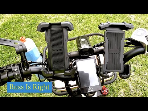 Lamicall Bike Phone Mount Holder - Motorcycle Phone Mount, Adjustable Cell Phone Holder Gifts, E-Bike Bicycle Scooter Handlebar Cradle Clip for iPhone Air 17 Pro Max, 16 15 Plus, 14, 4.7-6.8" Phone video review thumbnail