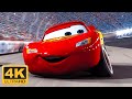Cars 2006 Opening Scene Dinoco 400 Race Lightning McQueen VS Chick Hicks Remastered 4K 60FPS