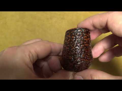 Pipa Santambrogio rusticata major - Half Bent Billiard - SS339
