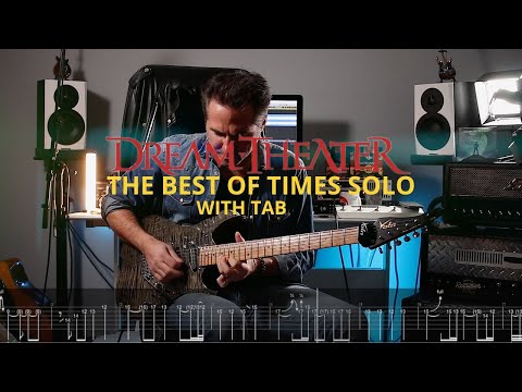 Dream Theater - The Best of Times - Guitar Solo Cover with tab by Martial Allart