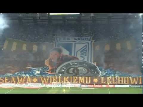Oprawa - Sława Wielkiemu Lechowi podczas meczu  Lech Poznań - Polonia Warszawa 1:0. 27.04.2012
